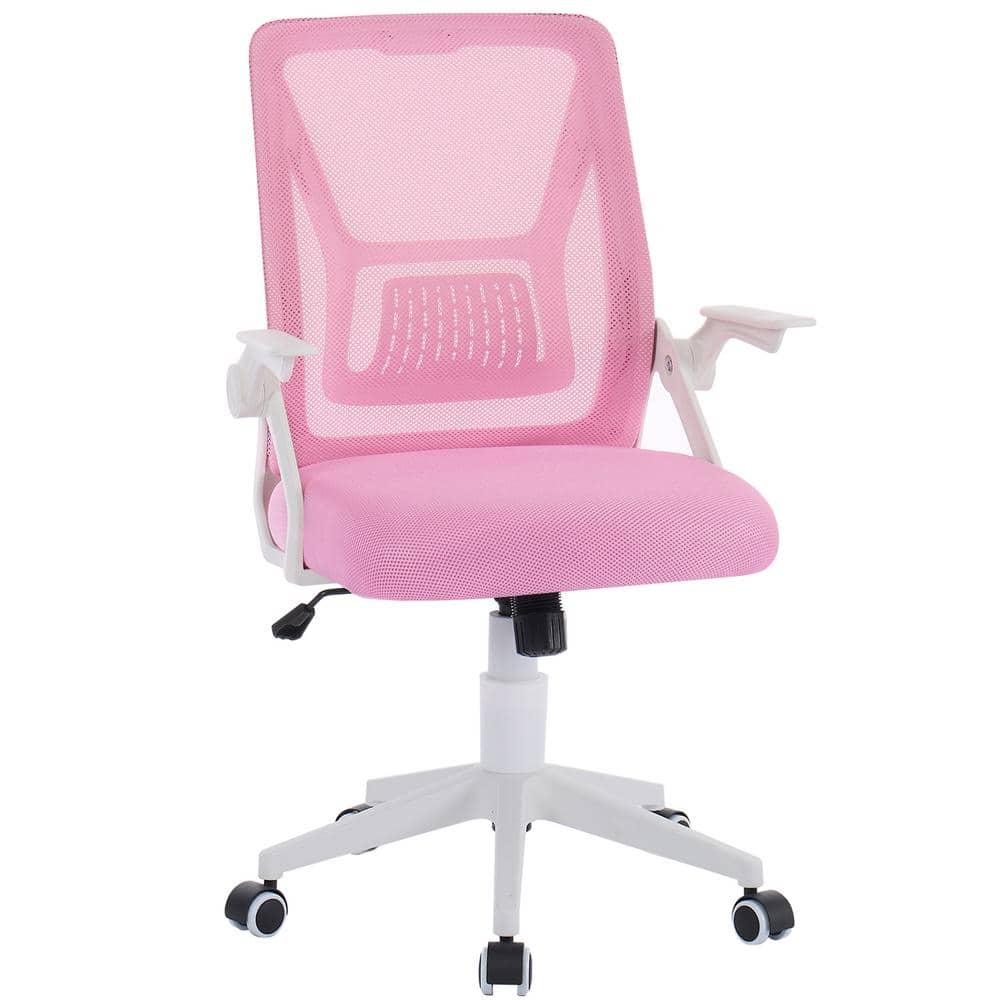 Pink and white desk chair hotsell