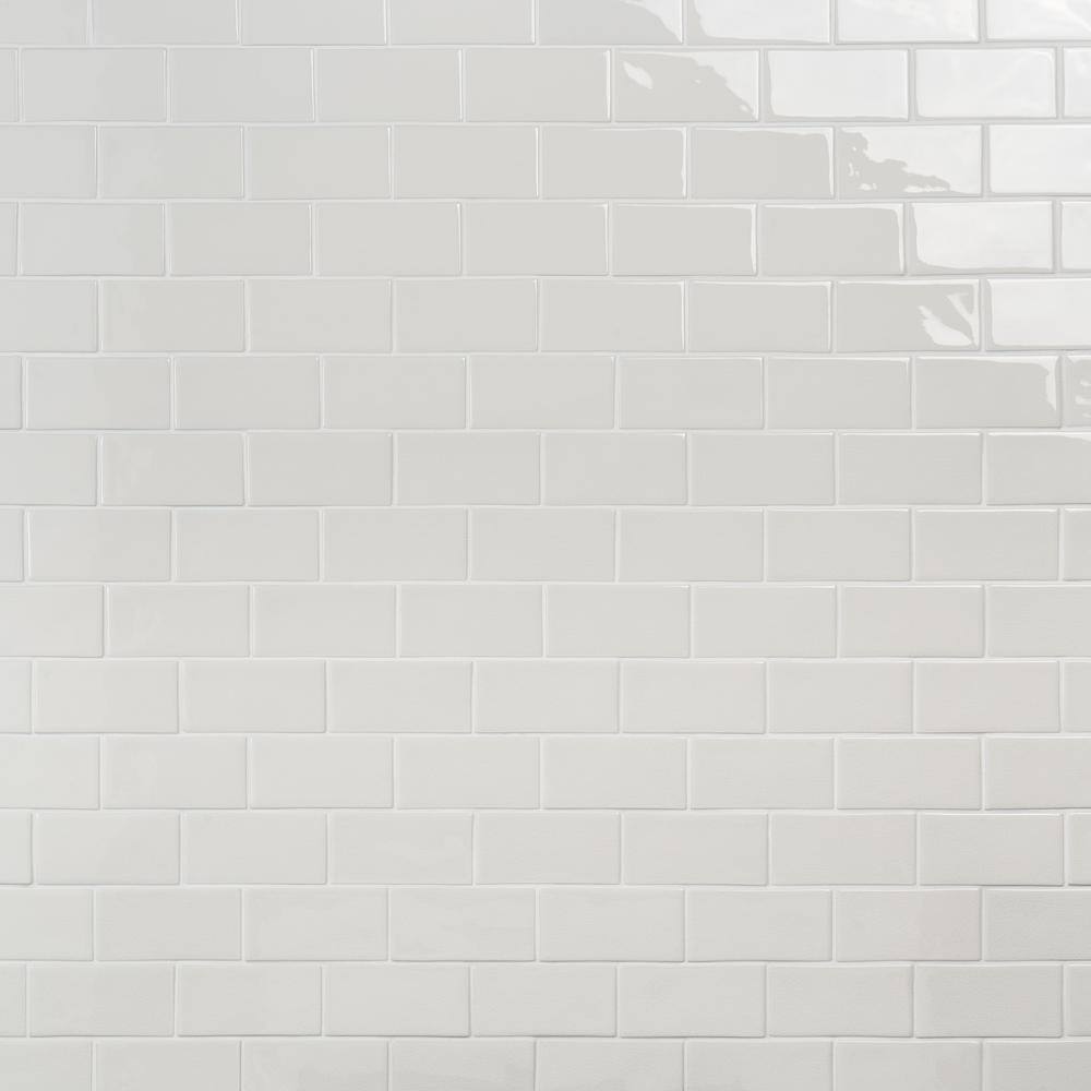 Glacier White 3" x 6" Matte Ceramic Subway Tile