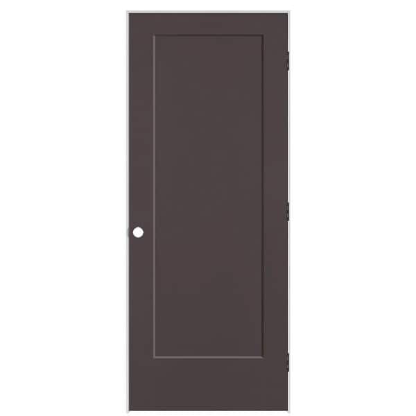 Masonite 32 in. x 80 in. 1-Panel Lincoln Park Left-Hand Solid Core Willow Wood Molded Composite Single Prehung Interior Door