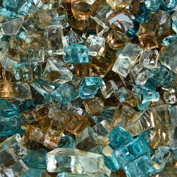 Fire Pit Essentials 10 lbs. of Barksdale 1/4 in. Blended Fire Glass