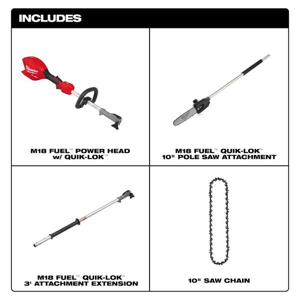 Milwaukee 49-16-2723 10-Inch QUIK-LOK Pole Saw Replacement Saw Chain