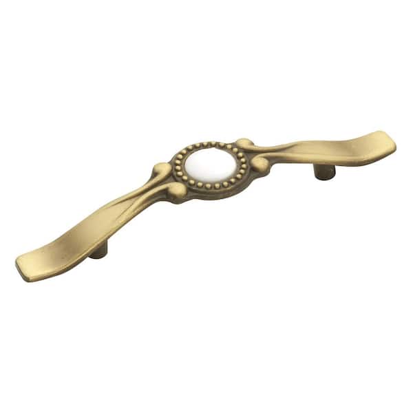 HICKORY HARDWARE Cavalier 3 in. Center-to-Center White Pull
