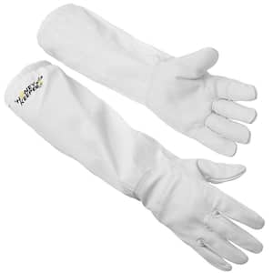 Medium Goatskin and Cotton Gloves Pair