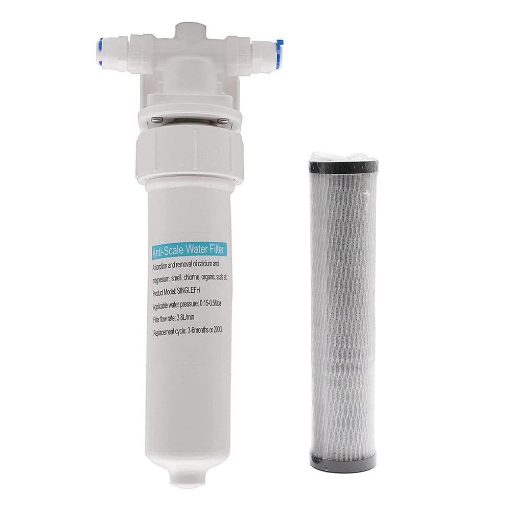 Polished Chrome Cold Water Dispenser Faucet Kit with Filter