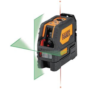 165 ft. Rechargeable Self-Leveling Green Cross-Line Laser Level with Red Plumb