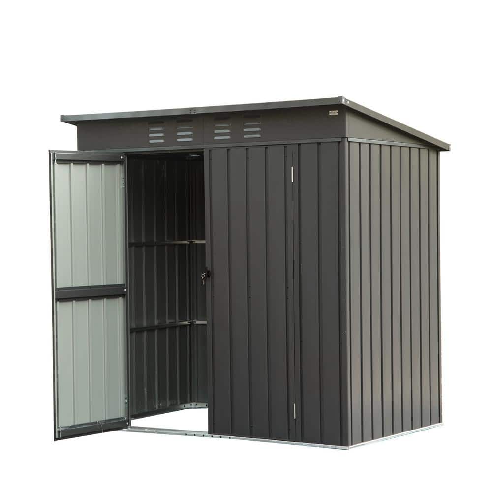 black-staykiwi-metal-sheds-