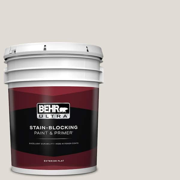 BEHR ULTRA 5 gal. #T13-2 Empire Porcelain Flat Exterior Paint & Primer