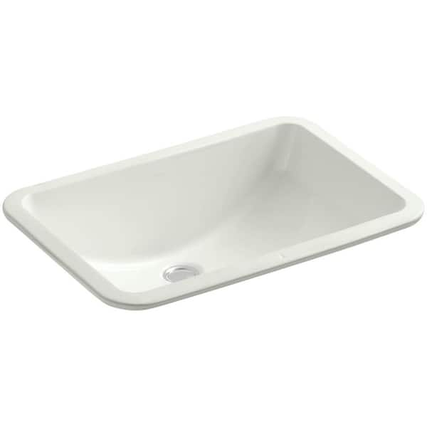 Ladena 20-7/8 in. Undermount Bathroom Sink with Overflow Drain in Dune