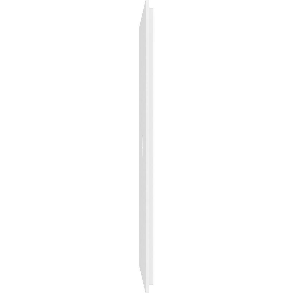 White PVC Contemporary Ceiling Medallion, 20" Square