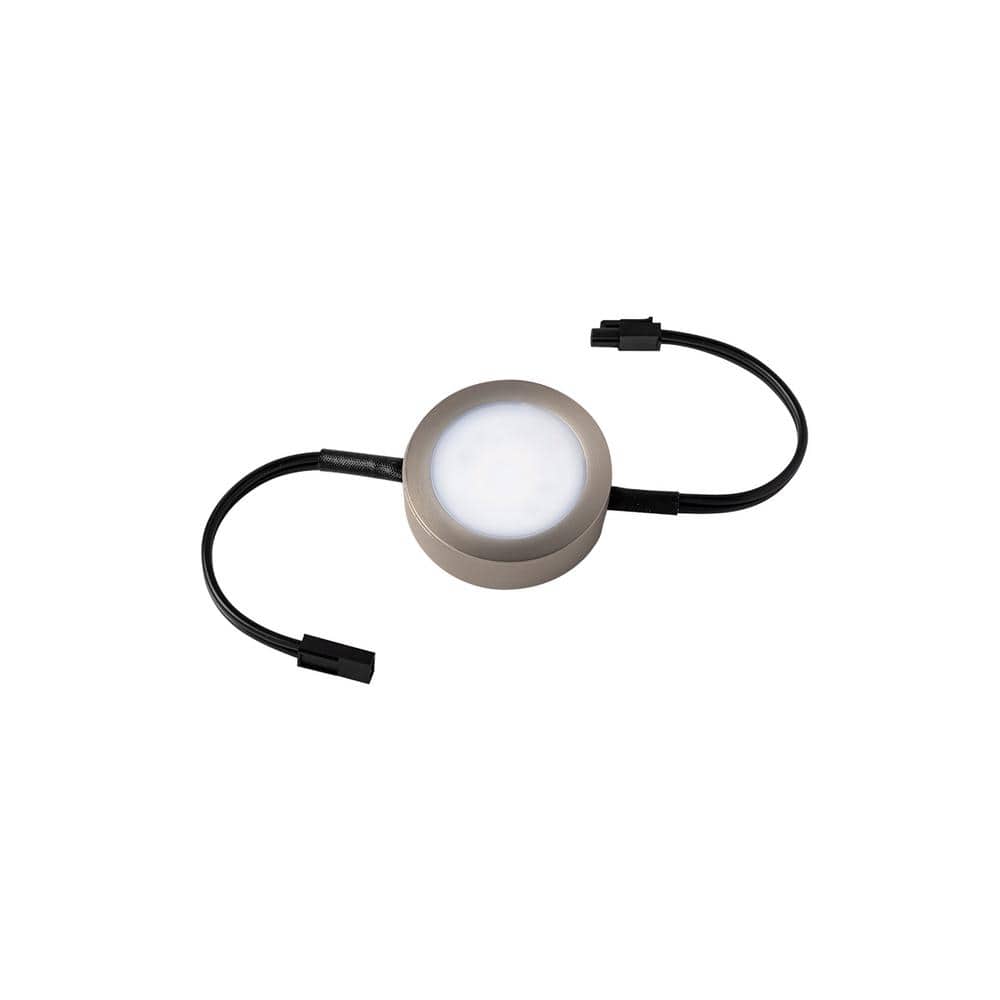 Brushed Nickel LED Under Cabinet Puck Light
