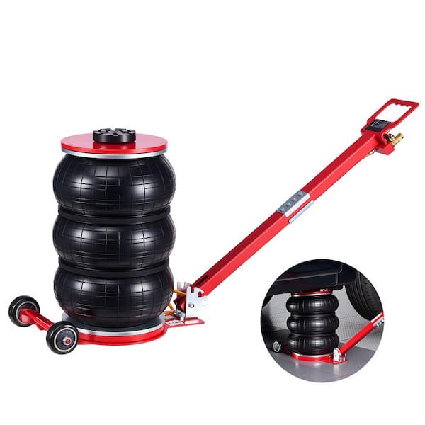 Triple Bag Air Jack (Six Pipes), Lifts Up to 18.3 in. /464 mm, Fast Lifting with Handle, 5 Ton/11023 lbs., 2025 Update