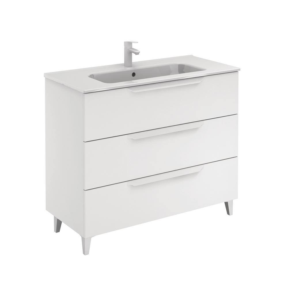 ROYO Urban 40 in. W x 18 in. D x 34 in. H. Bath Vanity 3/Drawers in ...