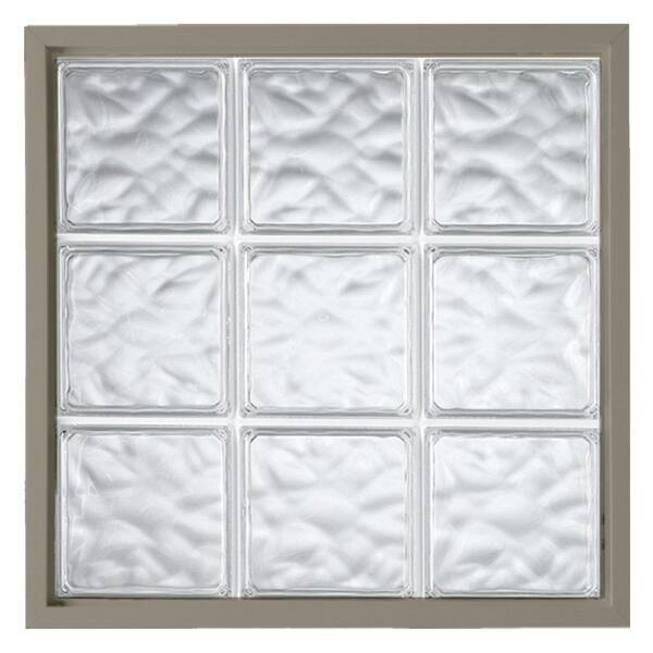 Window Wave Panel Hy-Lite 50 in. x 42 in. Acrylic Block Fixed White Vinyl New ...