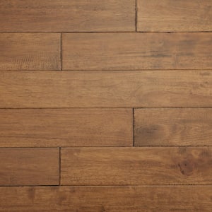 Woodside Caucho Wood 3/4 in. T x 4.5 in. W Light Distressed Solid Hardwood Flooring (21.82 sqft/case)