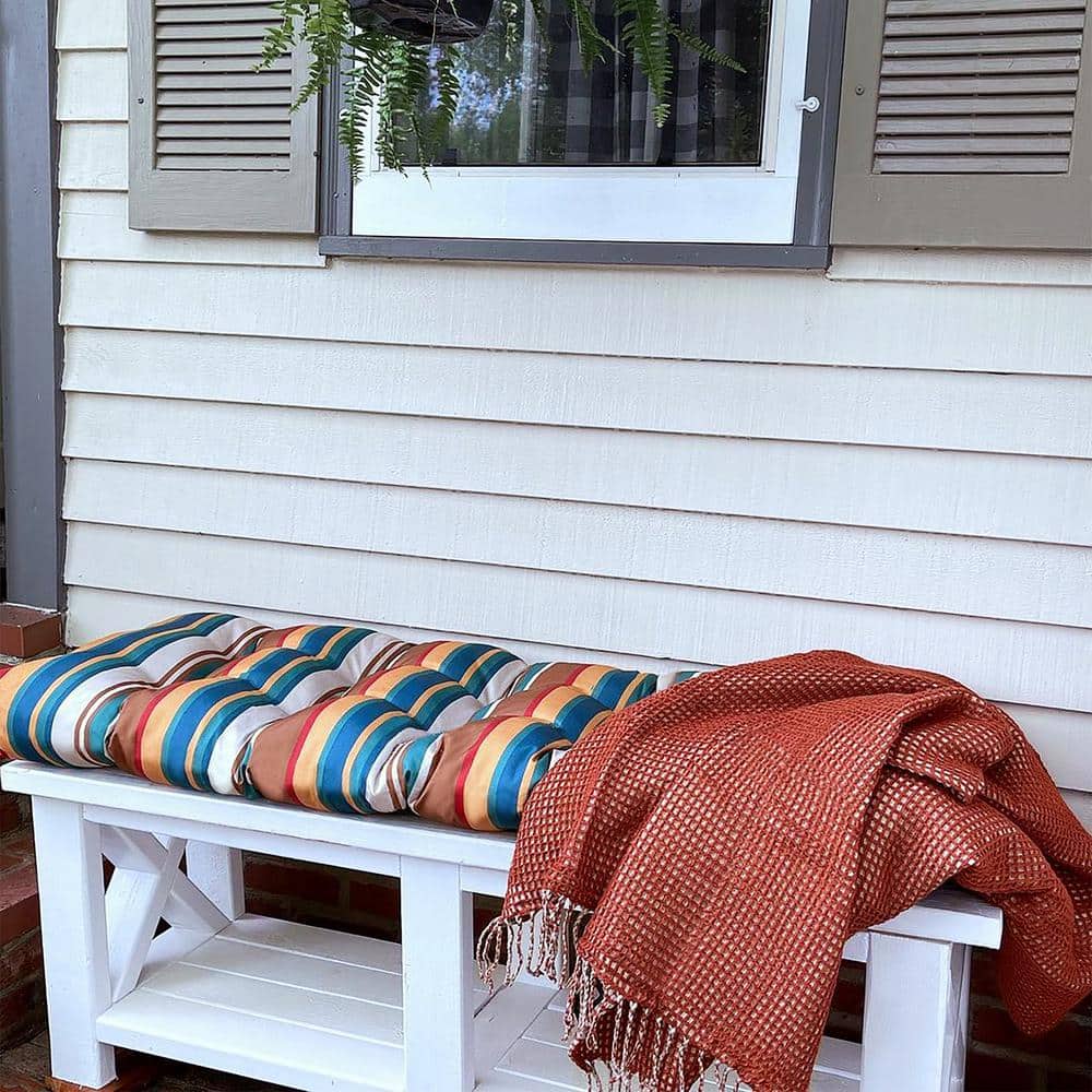 Spice Knitted Reversible Indoor/Outdoor Throw Blanket, 66 x 59 Inch