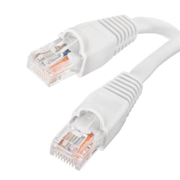 Commercial Electric 100 ft. Cat5e UTP Ethernet Cable, White