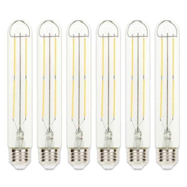100-Watt Equivalent T9 Dimmable Clear E26 Edison Filament LED Light Bulb 2700K (6-Pack)