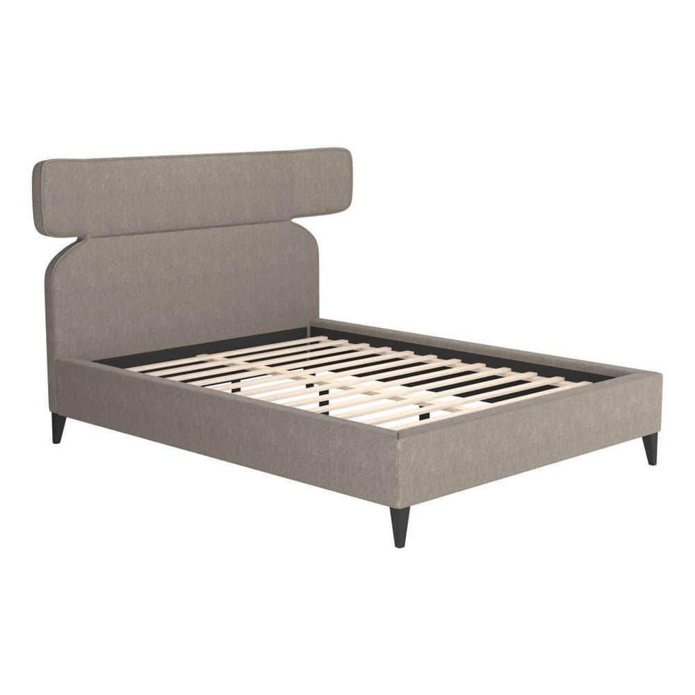 Green Wood Frame Queen Panel Bed