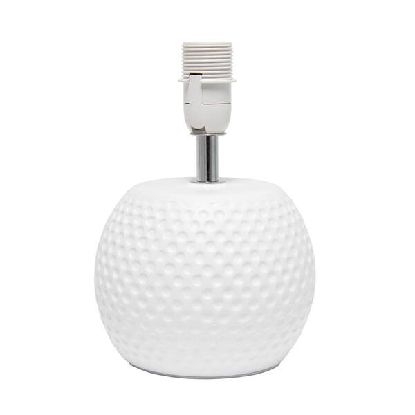 Simple Designs 11 .37 in. White and Pink Studded Texture