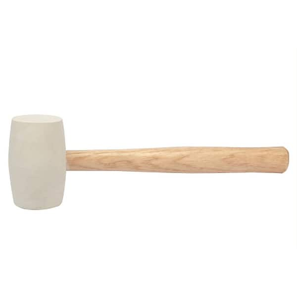 Bon Tool 32 oz. Thrifty White Rubber Mallet with 13 in. Wood Handle 87-399  The Home Depot