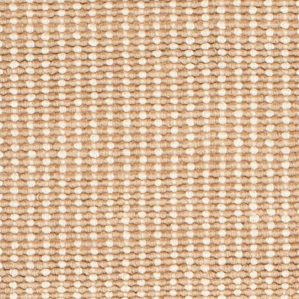 Hand-Knotted Beige Jute 2' x 6' Runner Rug with Non-Slip Feature