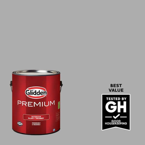 Glidden Premium 1 gal. #PPG1001-4 Flagstone Semi-Gloss Interior Latex Paint