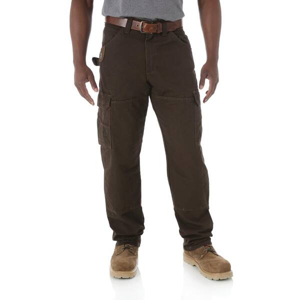 Wrangler Men's Size 34 in. x 36 in. Dark Brown Ranger Pant