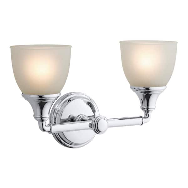 KOHLER Devonshire 2 Light Polished Chrome Indoor Bathroom Vanity