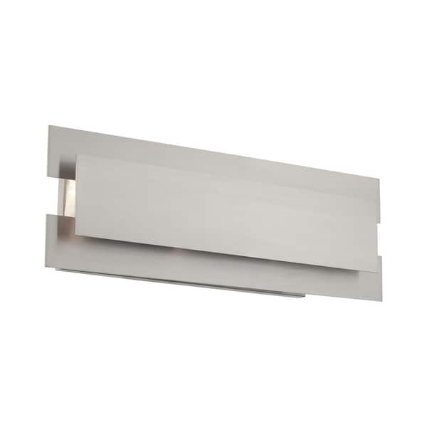 AVIANCE LIGHTING Burnham 23.75 in. 3-Light Brushed Nickel Wall Sconce