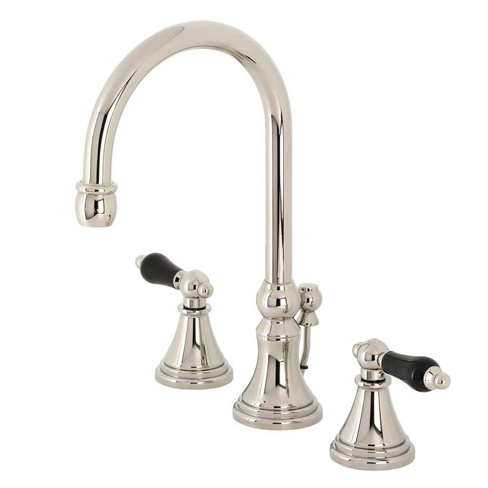 Kingston Brass Duchess 8 in. Widespread 2-Handle Bathroom Faucet in  Polished Nickel HKS2986PKL - The Home Depot