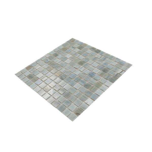 Apollo Tile Celestial Cosmic Gray 12-in x 12-in Glossy Glass Uniform Squares Floor and Wall Tile (20-sq. ft/ Carton)