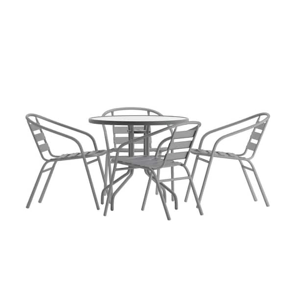 Carnegy Avenue 5-Piece Round Outdoor Dining Set