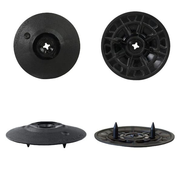 2 in. Thermal-Grip Ci Prong Insulation Fastener Washer 1000 EA Black