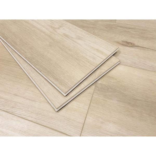 Take Home Sample - Paragon Lokai White 20 MIL x 9 in. W x 60 in. L Click Lock Waterproof Vinyl Plank Flooring