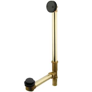 Made To Match 20-Gauge Toe Touch Tub Waste and Overflow in Oil Rubbed Bronze with Overflow