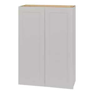 Avondale 30 in. W x 12 in. D x 42 in. H Ready to Assemble Plywood Shaker Wall Kitchen Cabinet in Dove Gray