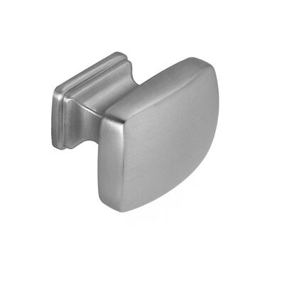 Square - Nickel - Cabinet Knobs - Cabinet Hardware - The Home Depot