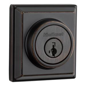 914 Signature 2nd Gen Contemporary Venetian Bronze Deadbolt Featuring SmartKey and Home Connect Technology