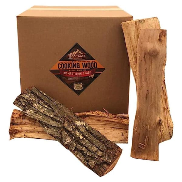 Smoak Firewood 60-70 lbs. 16 in. L Hickory Premium Cooking Wood Logs,USDA Certified Kiln Dried (for Grills,Smokers,Pizza Ovens, Stoves)
