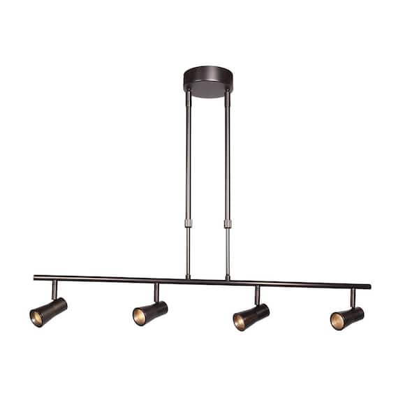 Access Lighting Sleek 33 in. 4-Watt Integrated LED Bronze Pendant with Shade