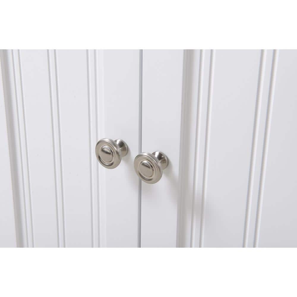 Classic White 63.75'' Raised Panel Corner Kitchen Pantry
