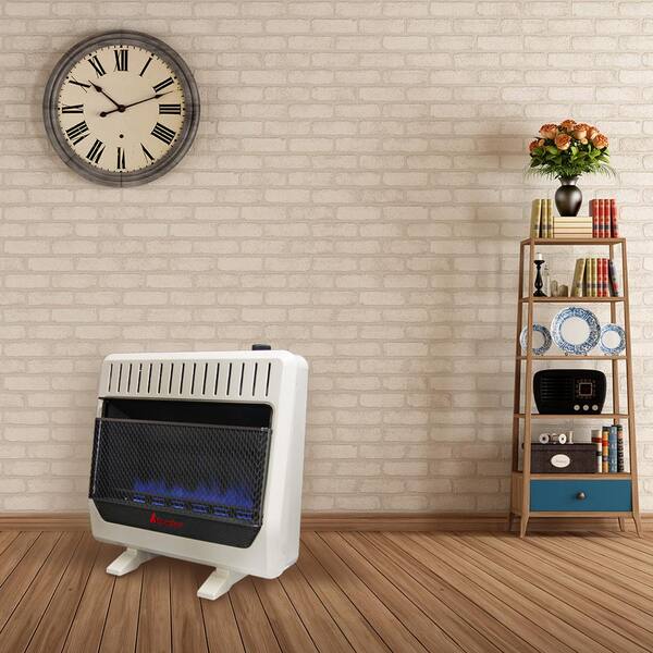 HearthSense 30,000 BTU Vent Free Dual Fuel (NG or LP) Blue