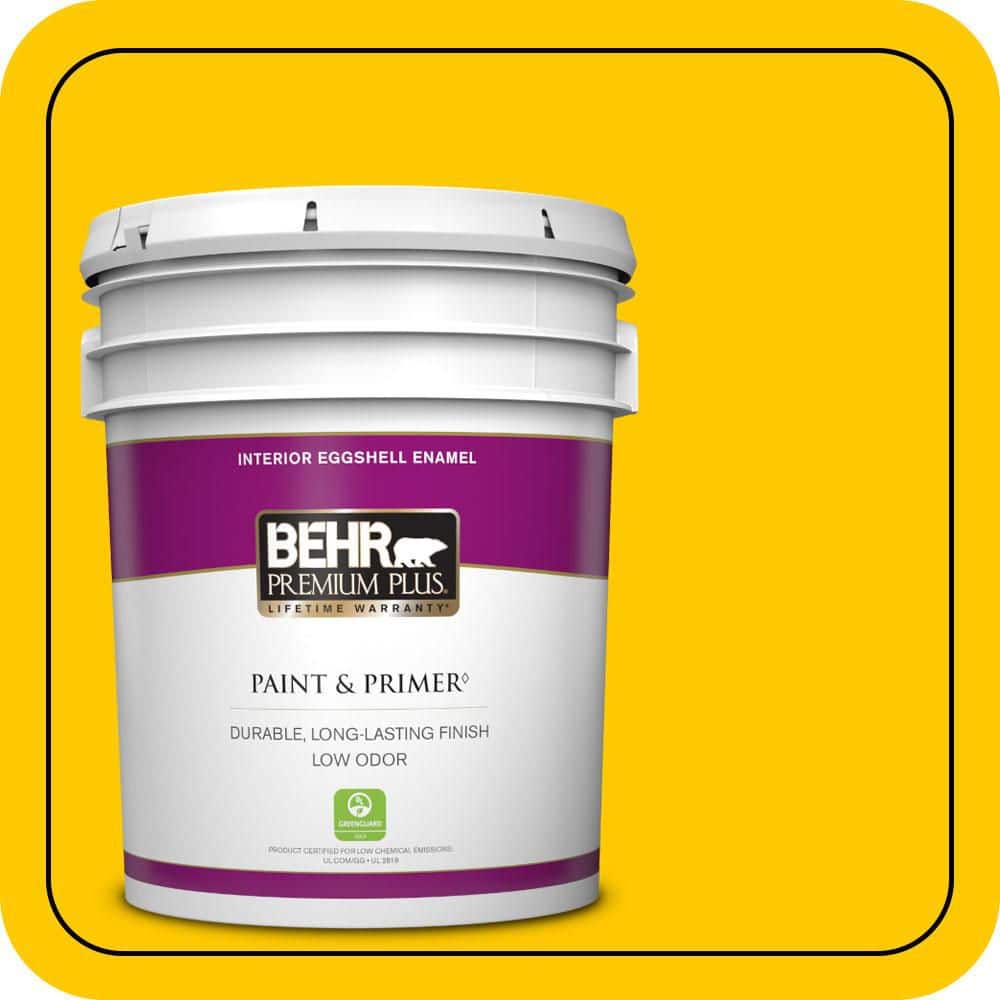 5 gal. #S-G-380 Sunny Summer Eggshell Enamel Low Odor Interior Paint & Primer price history on PriceWatchPro