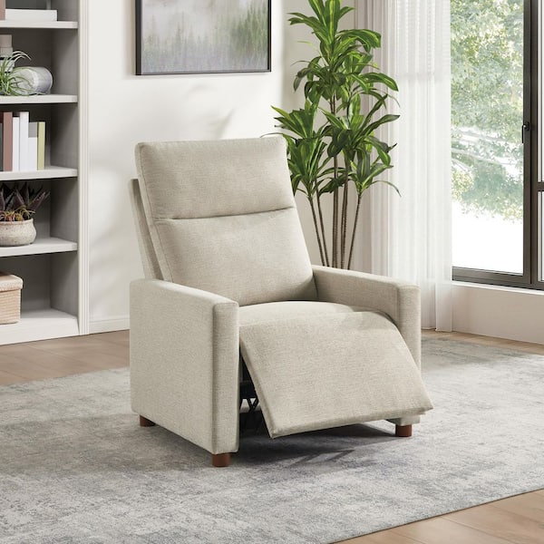 fabric recliner recliner push back OSP Home Furnishings Vincent Pushback Recliner in Linen Fabric VNT-BY6