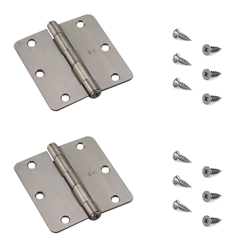3-1/2 in. x 3-1/2 in. Antique Nickel Full Mortise Butt Hinge with Removable Pin (2-Pack) price history on PriceWatchPro