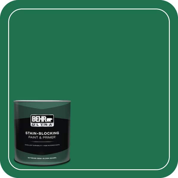 BEHR ULTRA 1 qt. #470B-7 Climbing Ivy Semi-Gloss Enamel Exterior Paint & Primer