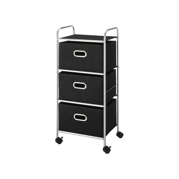Home Decorators Collection 13 in. W 3-Drawer Metal Frame Cart