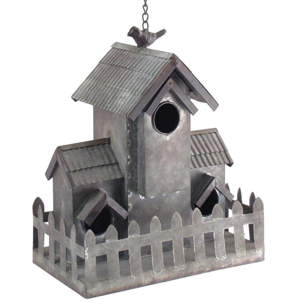 Zaer Ltd. International Hanging Galvanized Birdhouse The FarmHouse II