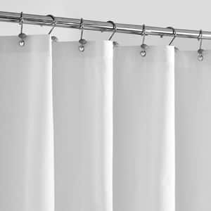 48 in. W x 72 in. L Waterproof Fabric Shower Curtain in White