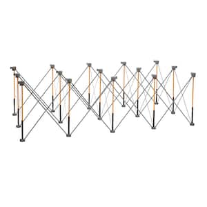 30 in. x 48 in. x 96 in. Steel Centipede Work Support Sawhorse with Accessories